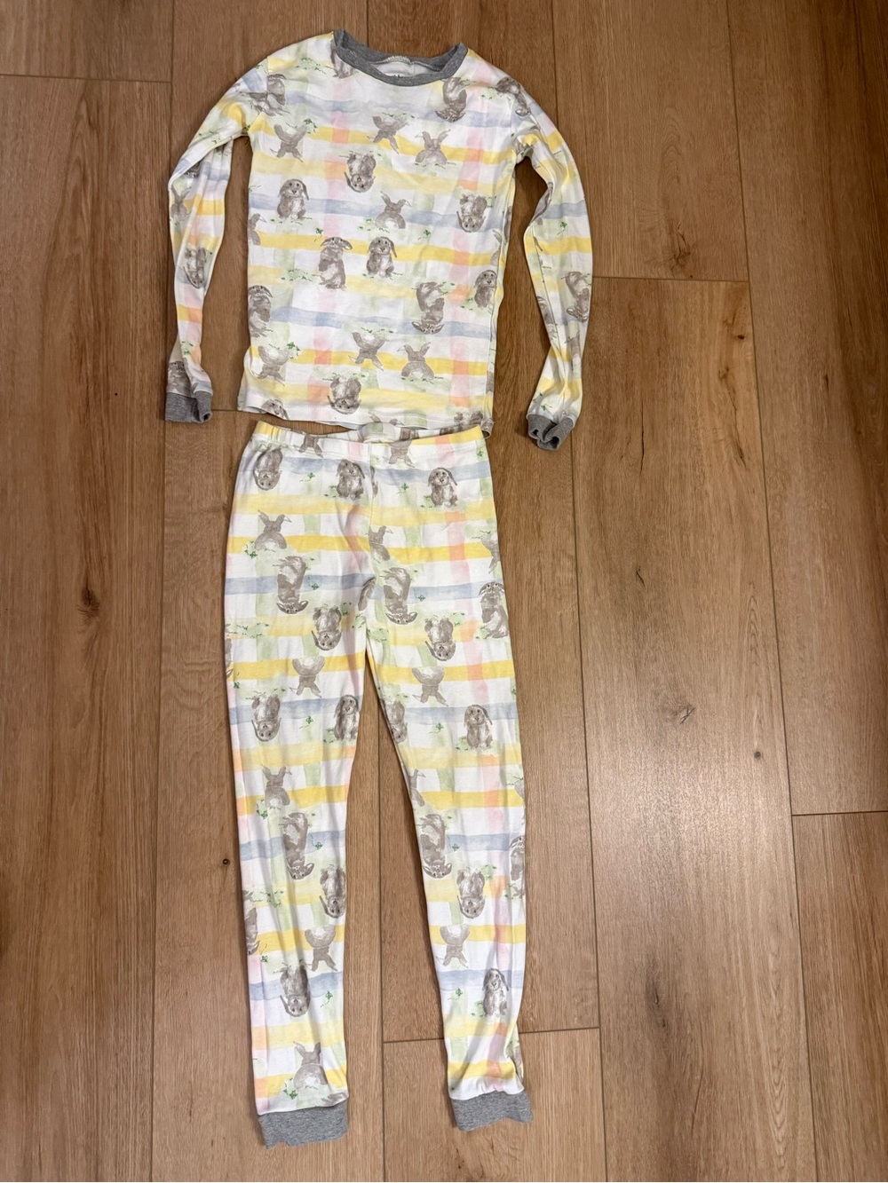 Kids' Burts Bees Easter Bunny Long-Sleeve Pajama Set